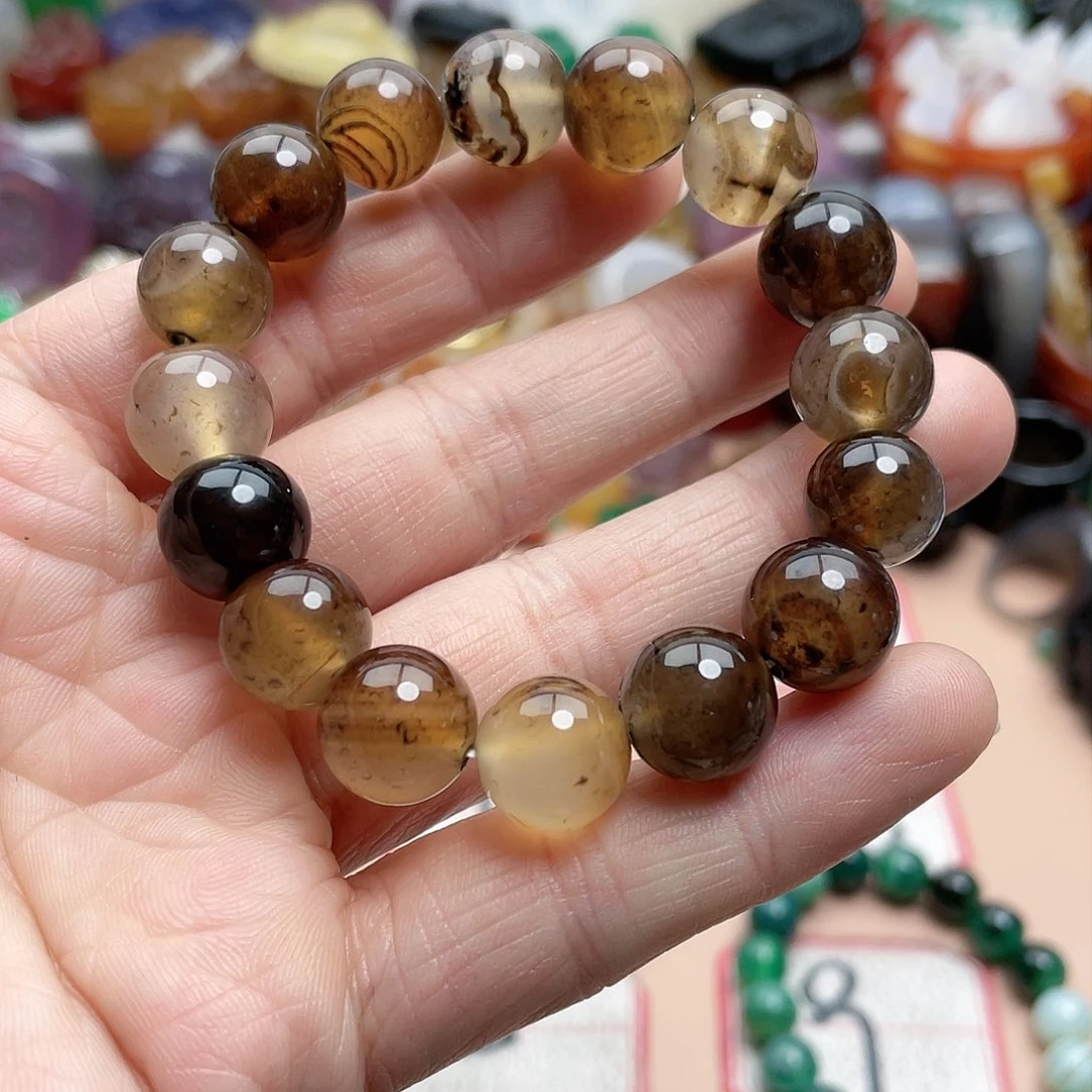 玛瑙/玉髓颈饰合金啵*