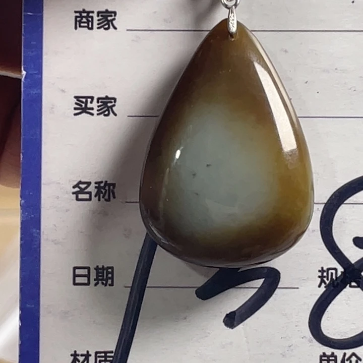 和田玉银S925镶嵌颈饰