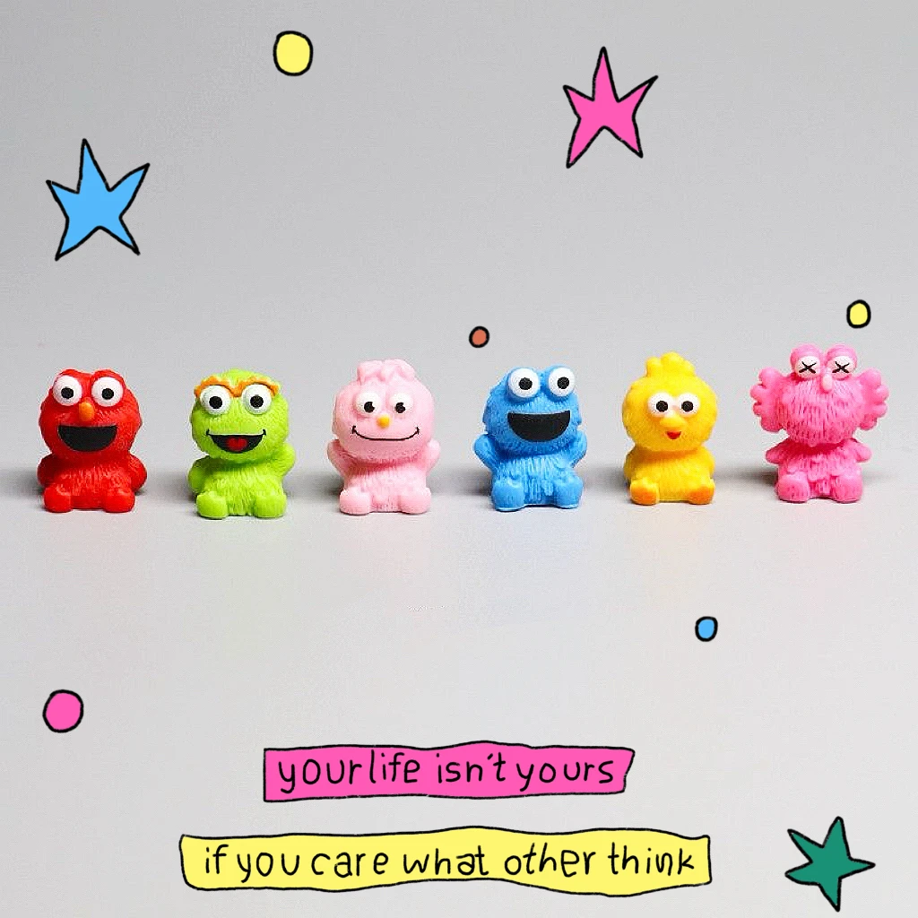 【坐坐芝麻街】迷你树脂摆件网红可爱创意好看欧气桌面车载摆件礼物