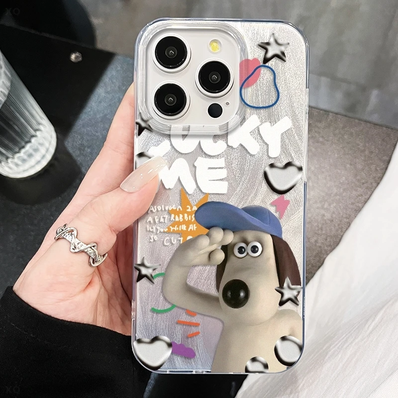 敬礼帽子狗羽纱壳苹果配件/华为P60/MATE60/vivoS18E/OPPO防摔