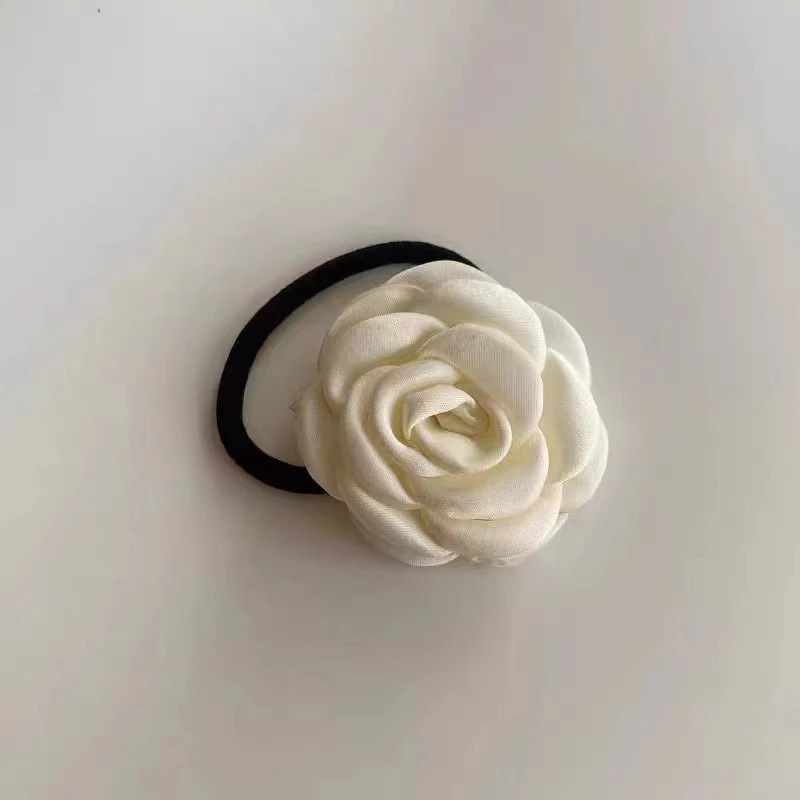 清清【詹詹】 黑色蝴蝶结+玫瑰头绳+冰透粉耳h