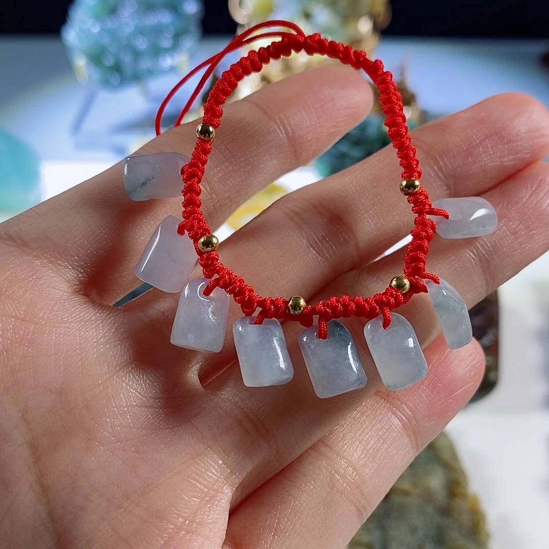 翡翠未镶嵌手链天然a货翡翠手串