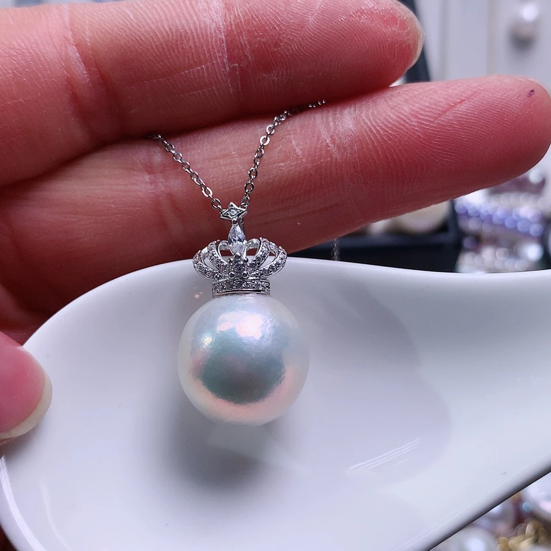 淡水珍珠吊坠(赠链)合金