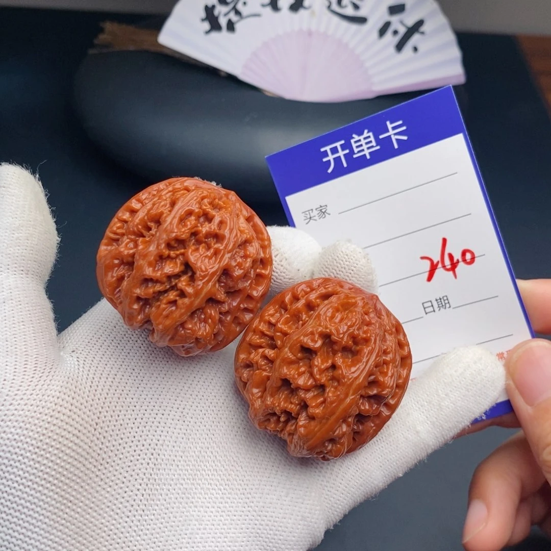 文玩核桃把件40粗筋240