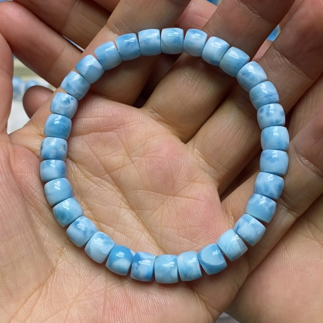 未镶嵌针钠钙石（海纹石）手链