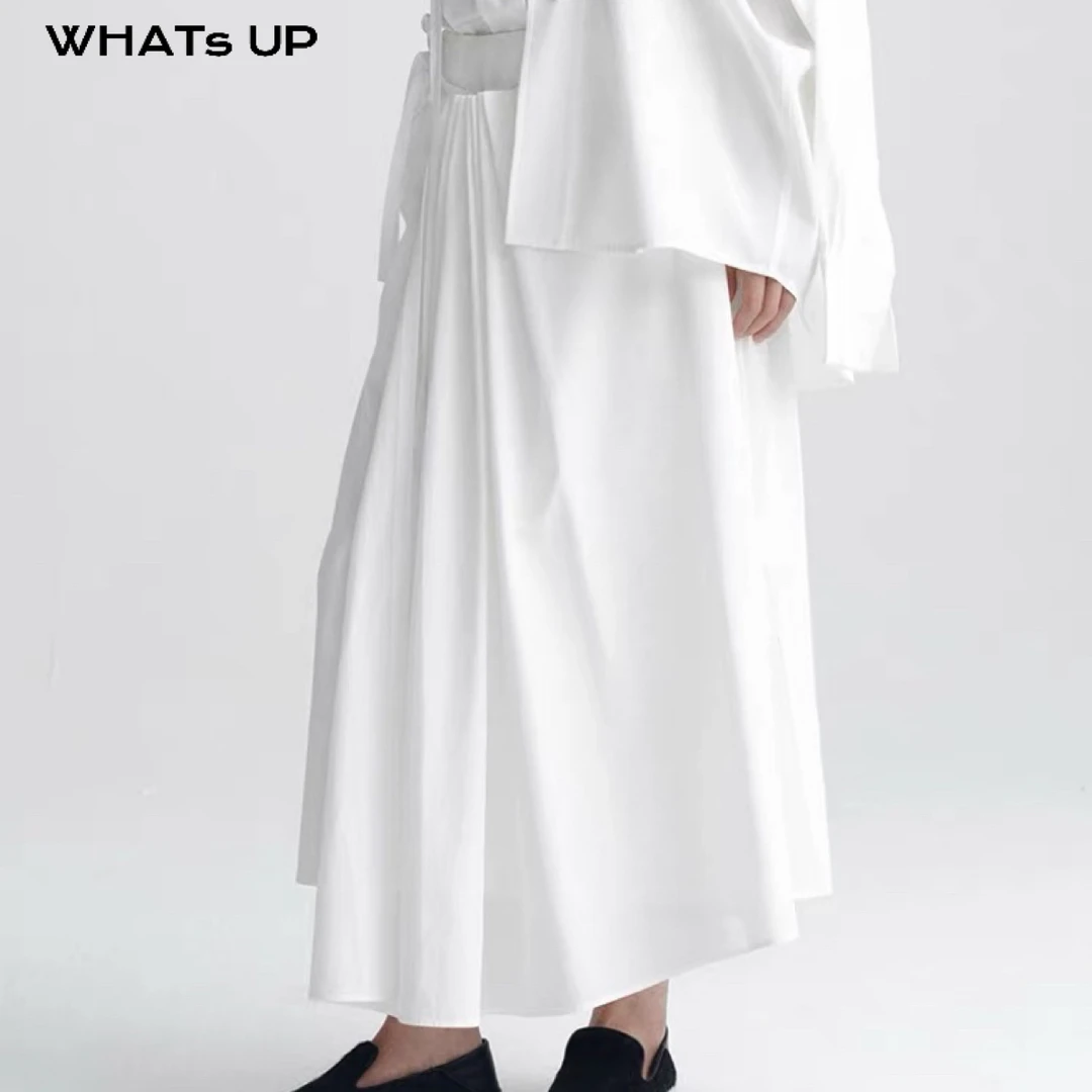 Roderic wong 25AW 设计师品牌 褶裥腰伞裙WHATsUP