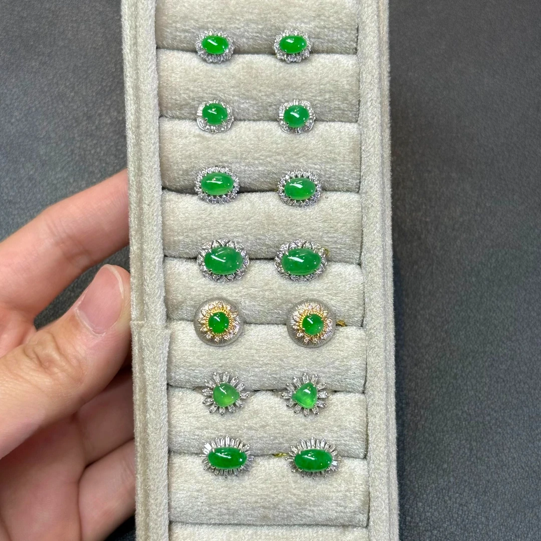 翡翠耳饰-18K金-多样性发一件-AF01-XR|CXQ4