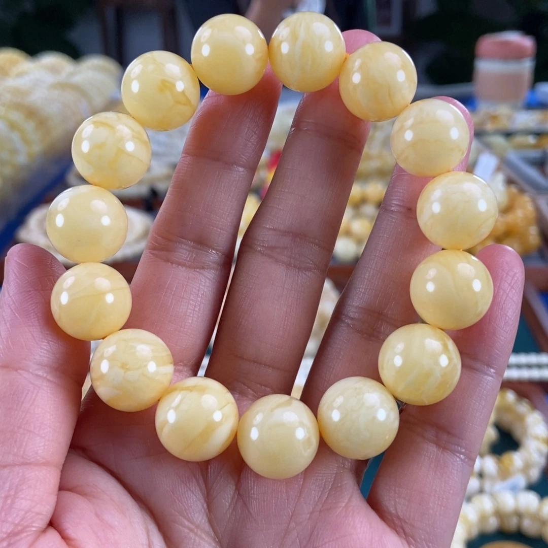 琥珀未镶嵌珠宝奇石14+虎皮圆珠27