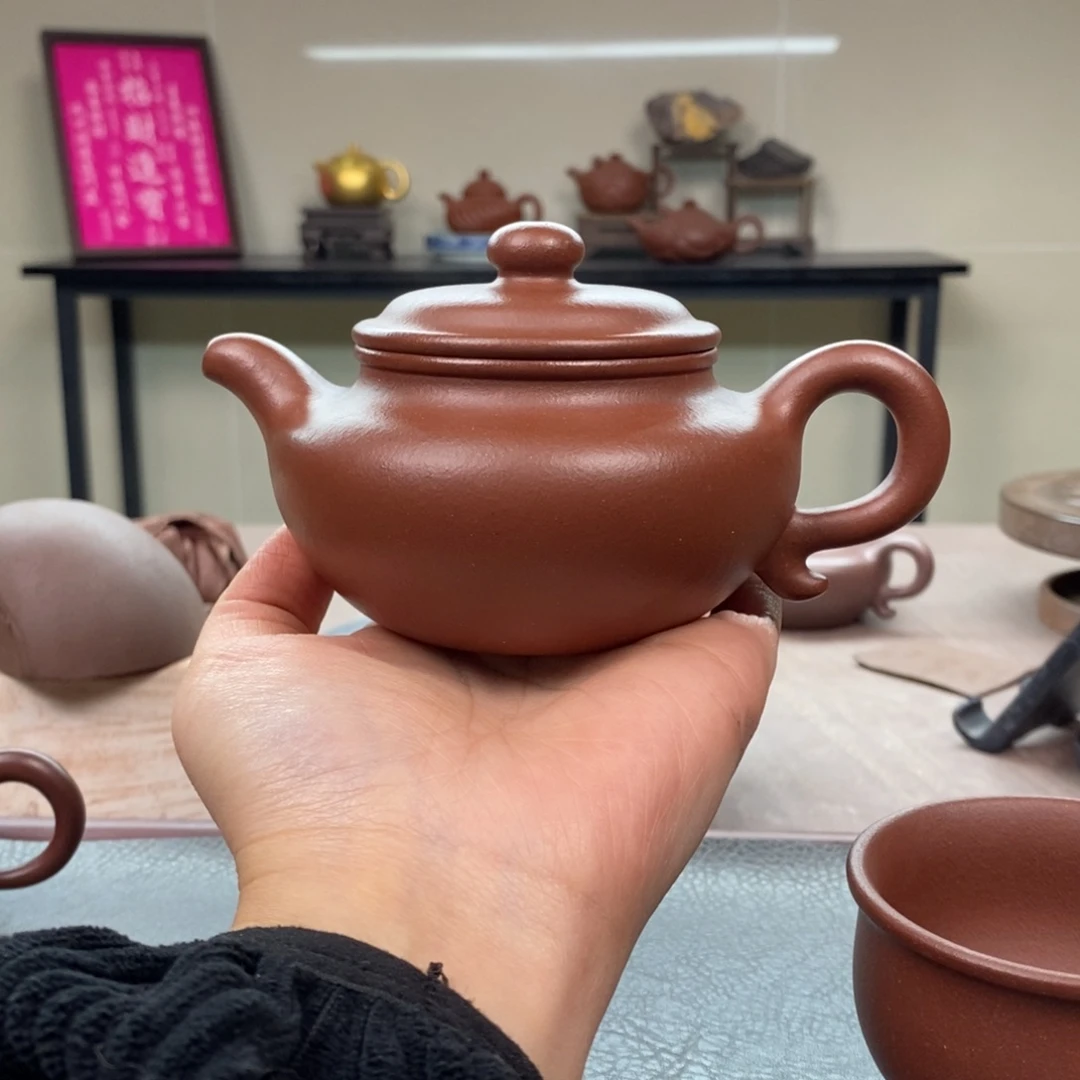 茶壶紫砂底槽清仿古240cc全手➕底槽清杯子