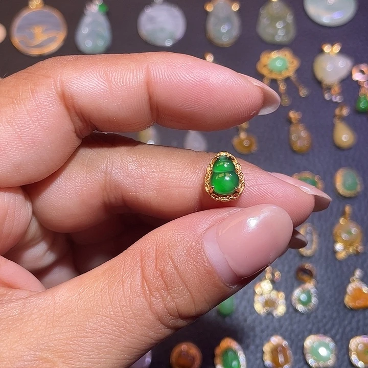 翡翠银S925镶嵌颈饰