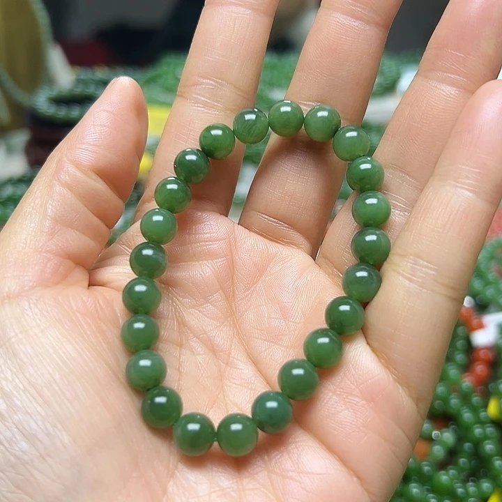 和田玉（碧玉）未镶嵌手链