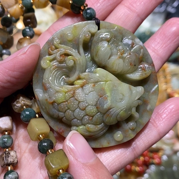 岫玉毛衣链未镶嵌