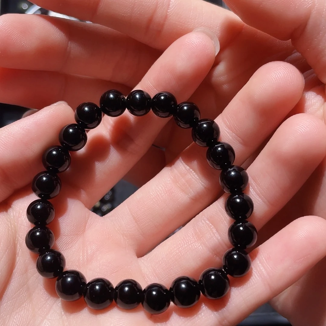 黑曜岩手链未镶嵌b****^