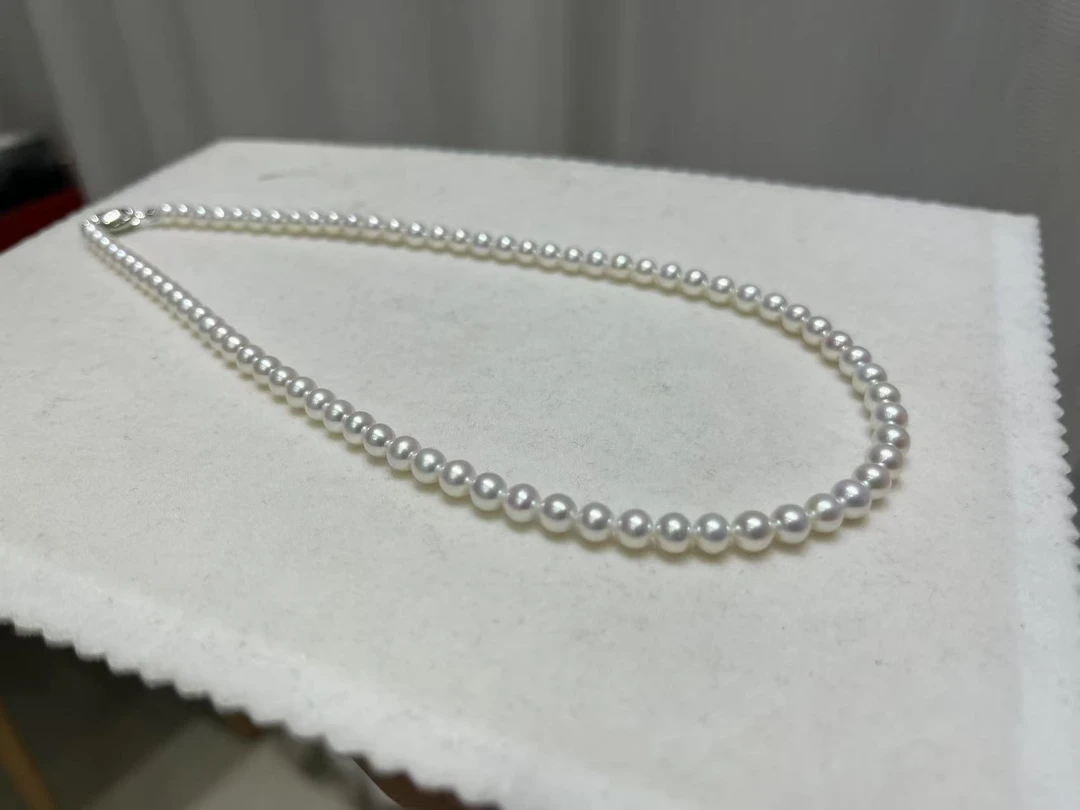 {小晴天}DX15淡水珍珠项链极光白时尚百搭