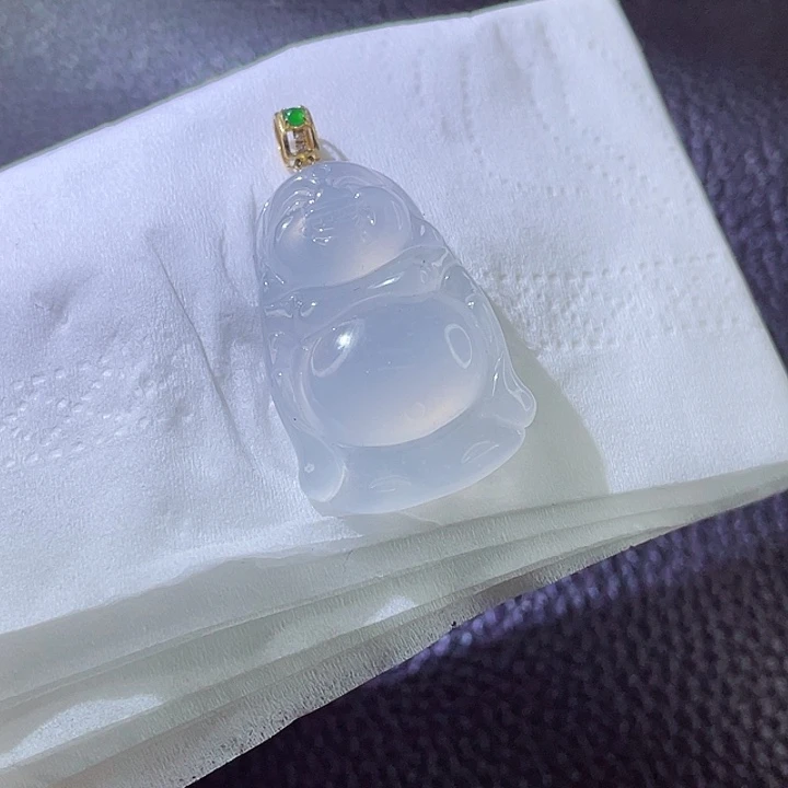定制翡翠18K金镶嵌翡翠