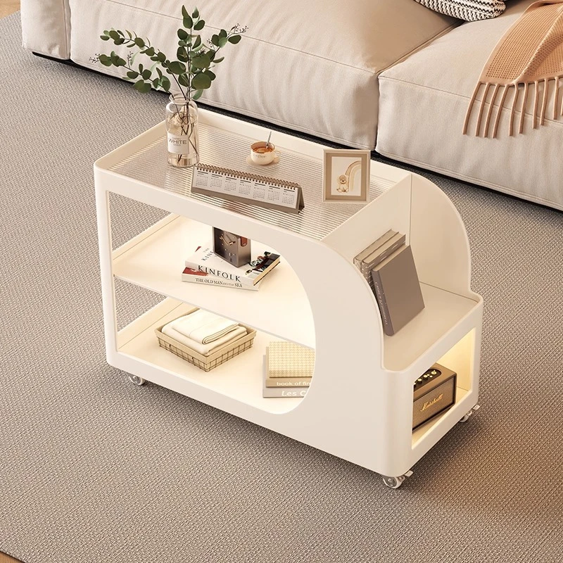 2025新款可移动沙发边几小茶几多功能置物架小桌子高级沙发边几柜