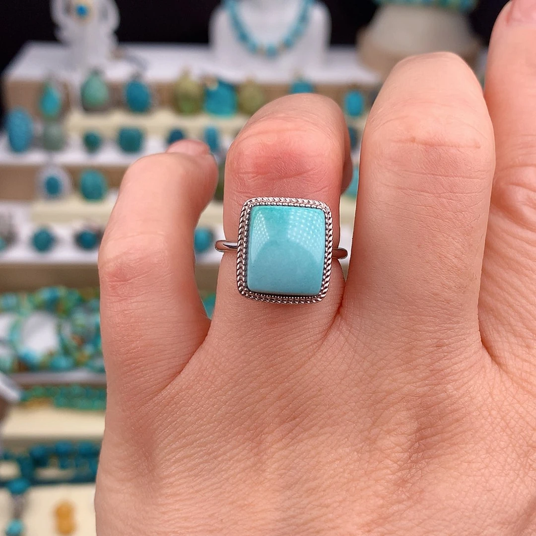 绿松石未镶嵌戒指