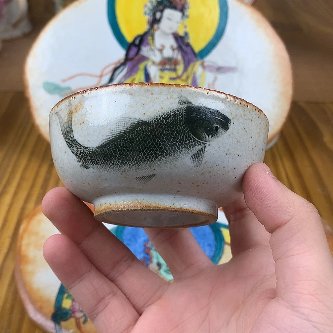 暮***火杯景德镇陶瓷手作