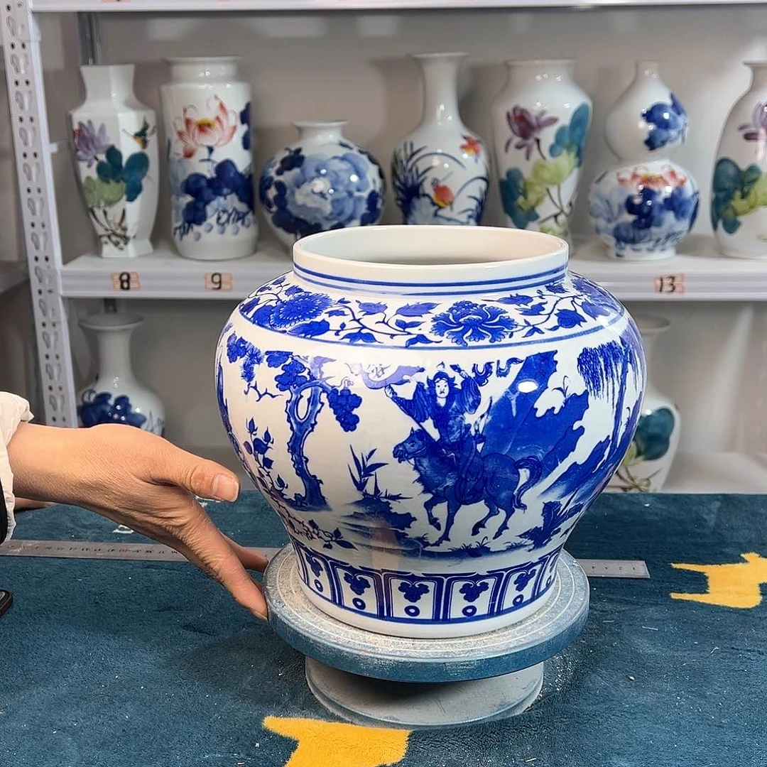 摆件景德镇陶瓷大口鬼谷