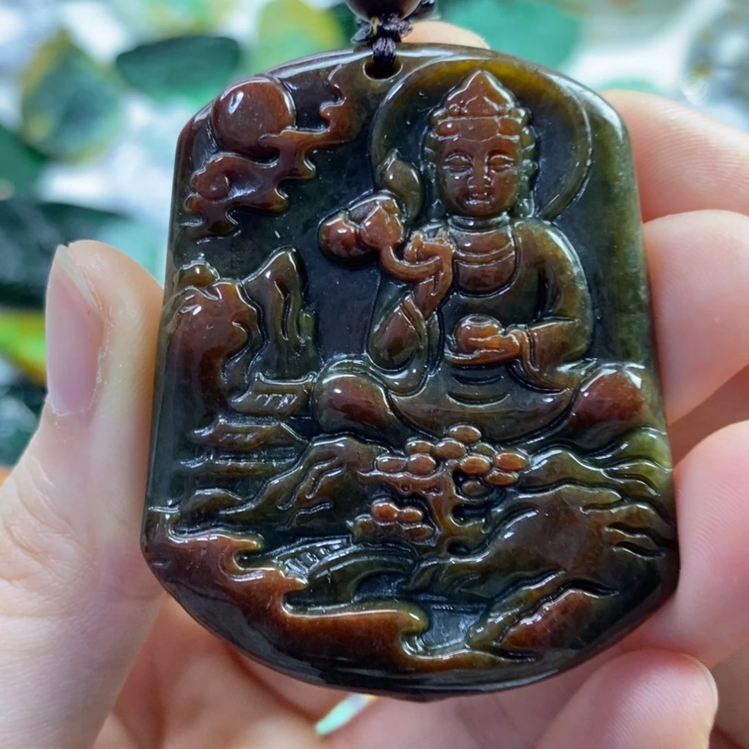 翡翠未镶嵌颈饰吊坠