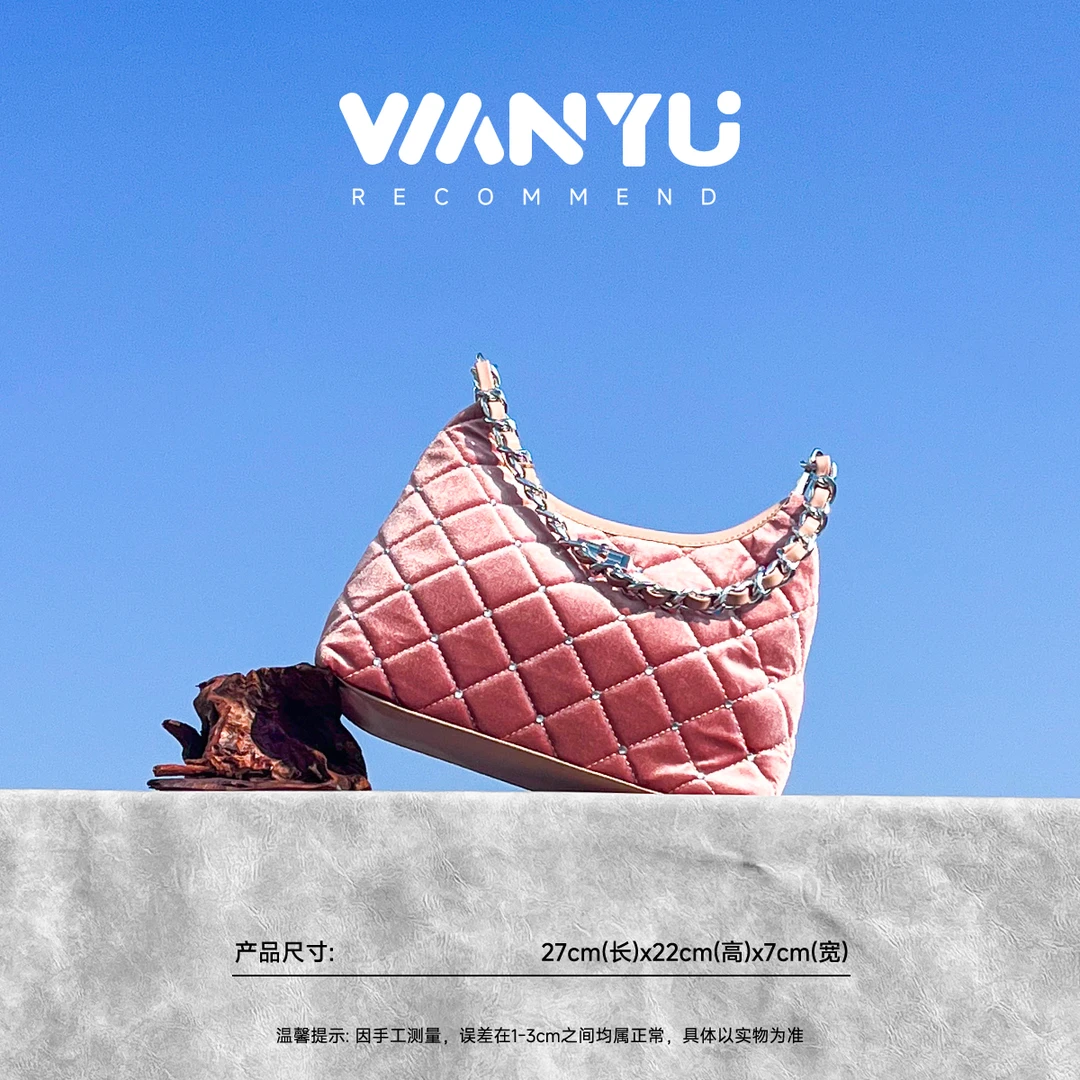 轻奢小香风单肩包菱格包DK-3419