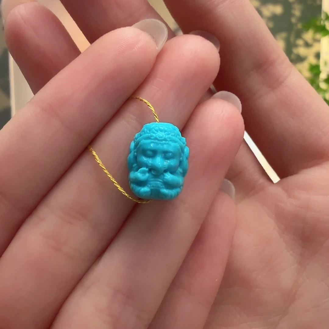 绿松石未镶嵌颈饰