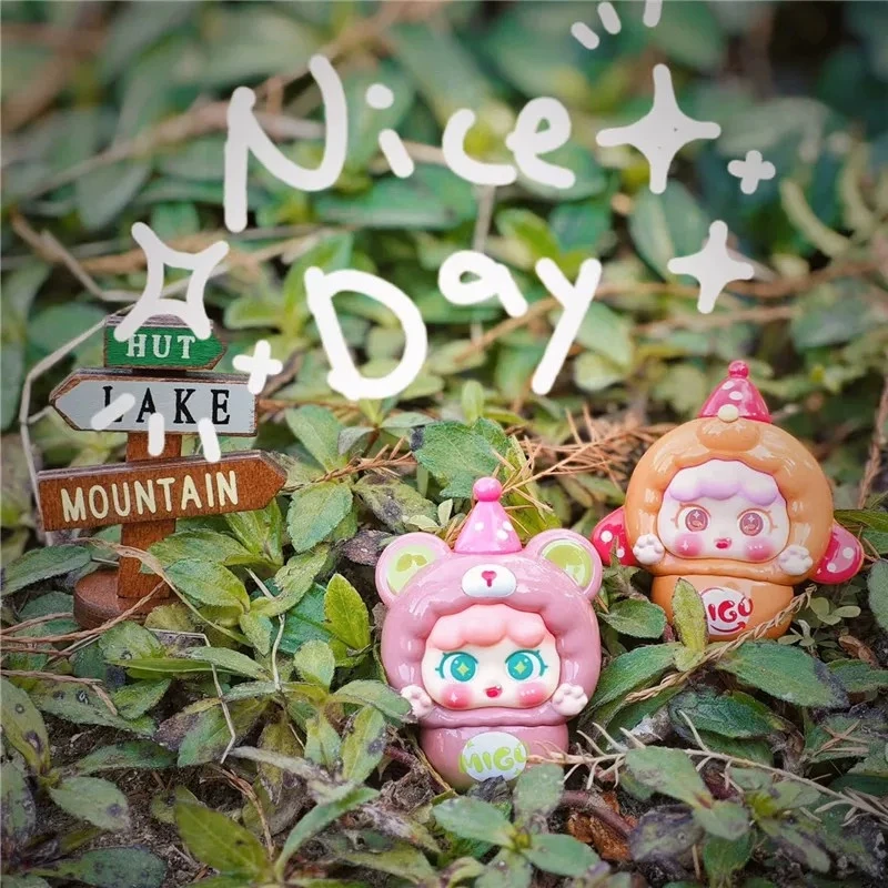 【主播代拆】新款正品migo鬼鬼祟祟小小萌粒盲盒带编号潮玩摆件