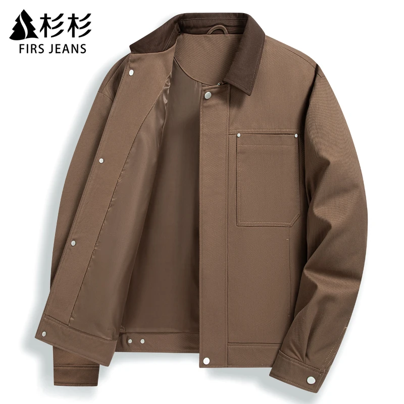 FIRS JEANS杉杉夹克男款爆款2025新款秋冬季男士休闲外套上衣服男