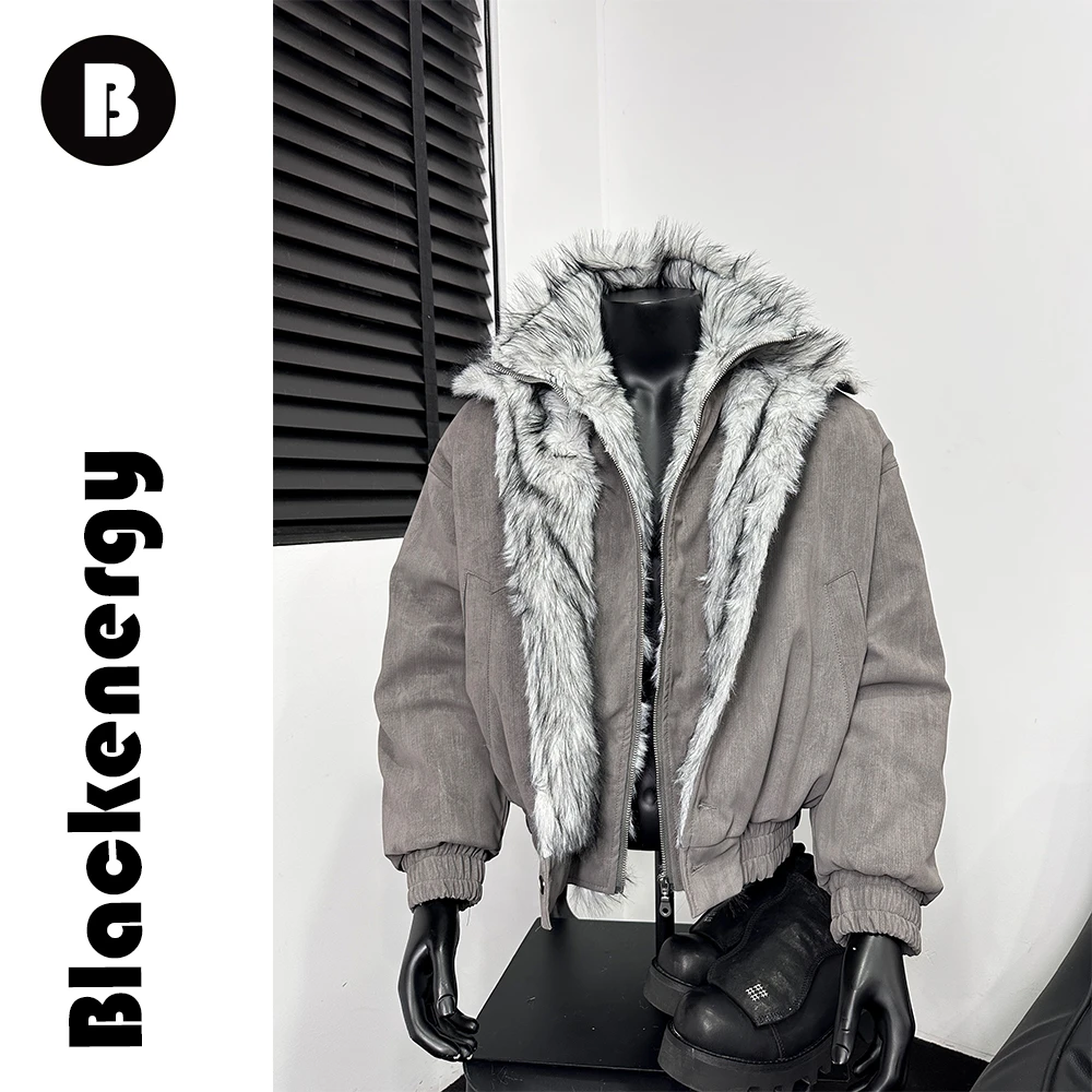 小个子座山雕短款外套短款棉服男冬季假两件老钱风棉衣夹克boxy