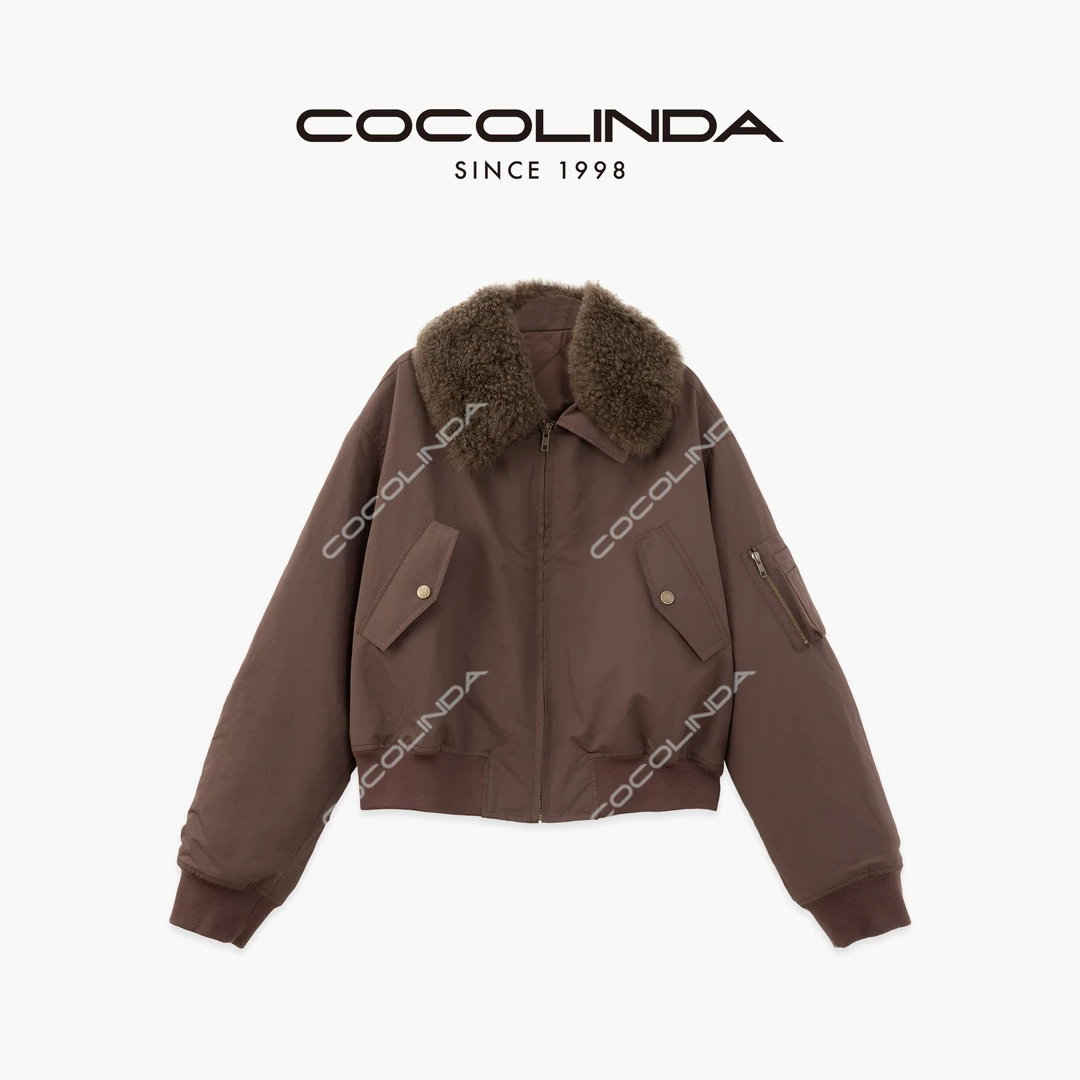COCOLINDA | 日本进口三防轻户外（可拆卸山羊绒领）棉服C5275