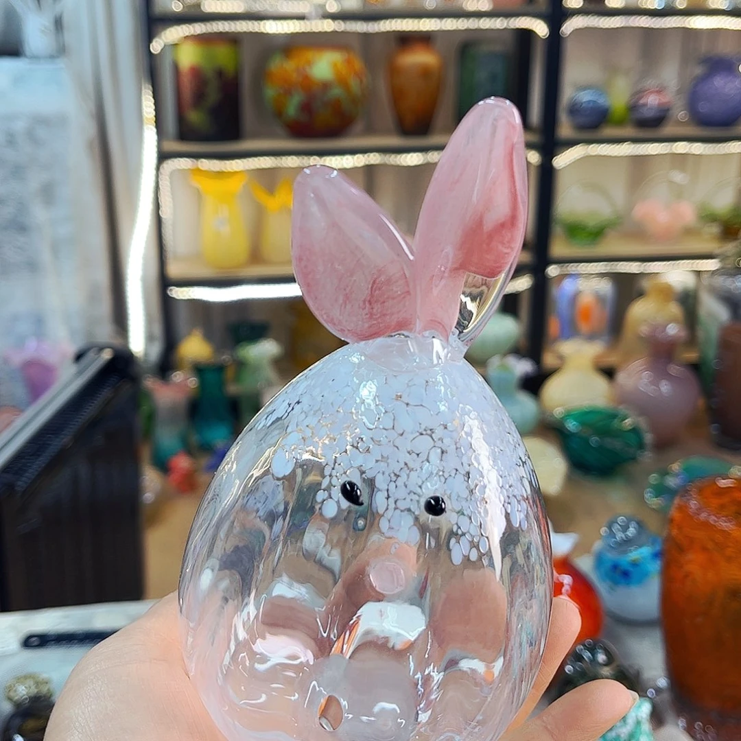 兔家悦美居琉璃摆件