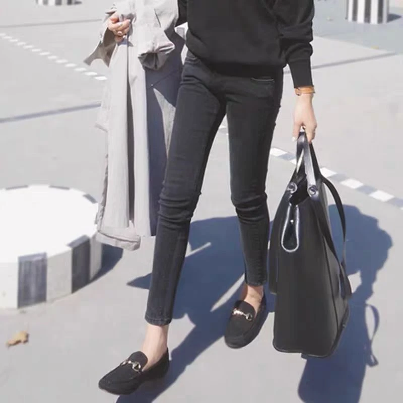 FDOA 福利宠粉 黑色高弹 显瘦 女士 牛仔裤 小脚裤