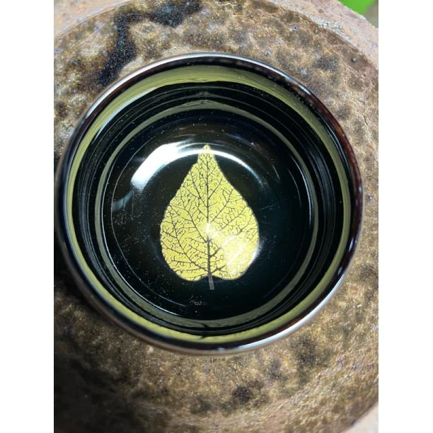 黑釉金叶茶盏主人杯