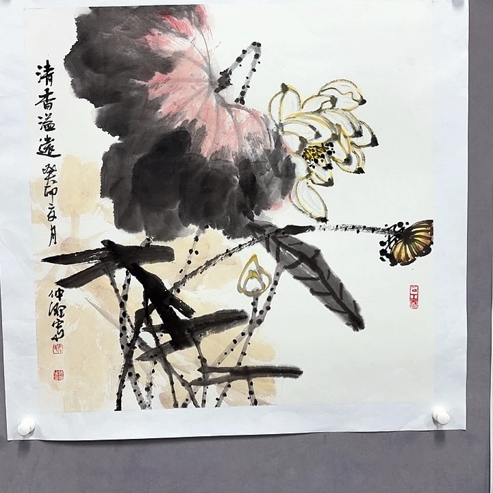 国画亲笔手绘放心去藏