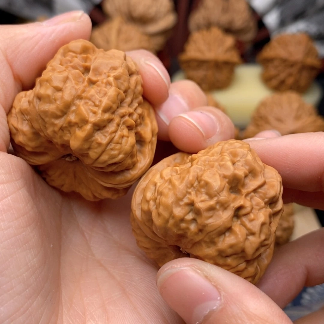 文玩核桃把件38蛙打底