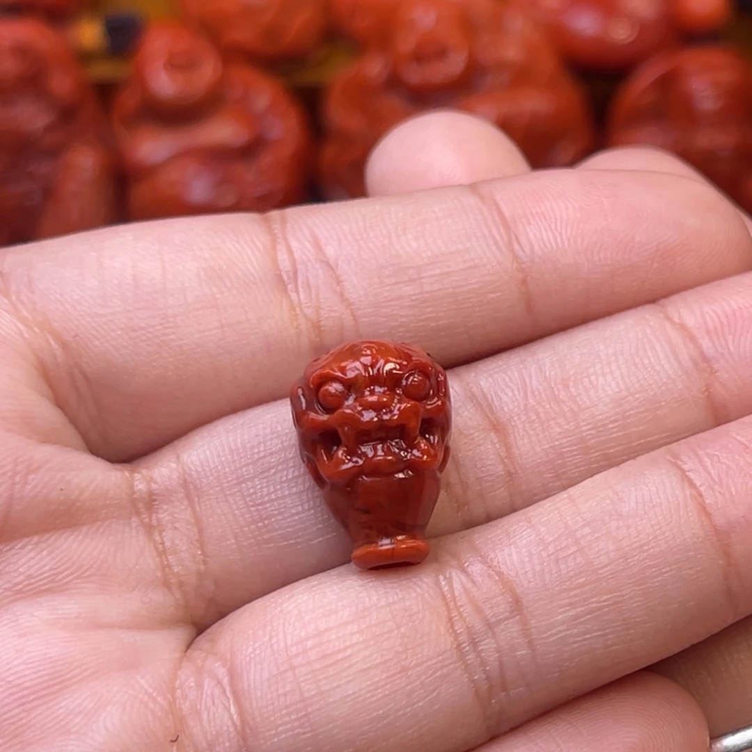 ℡****南红玛瑙未镶嵌川料瓦西貔貅三通12mm尺寸
