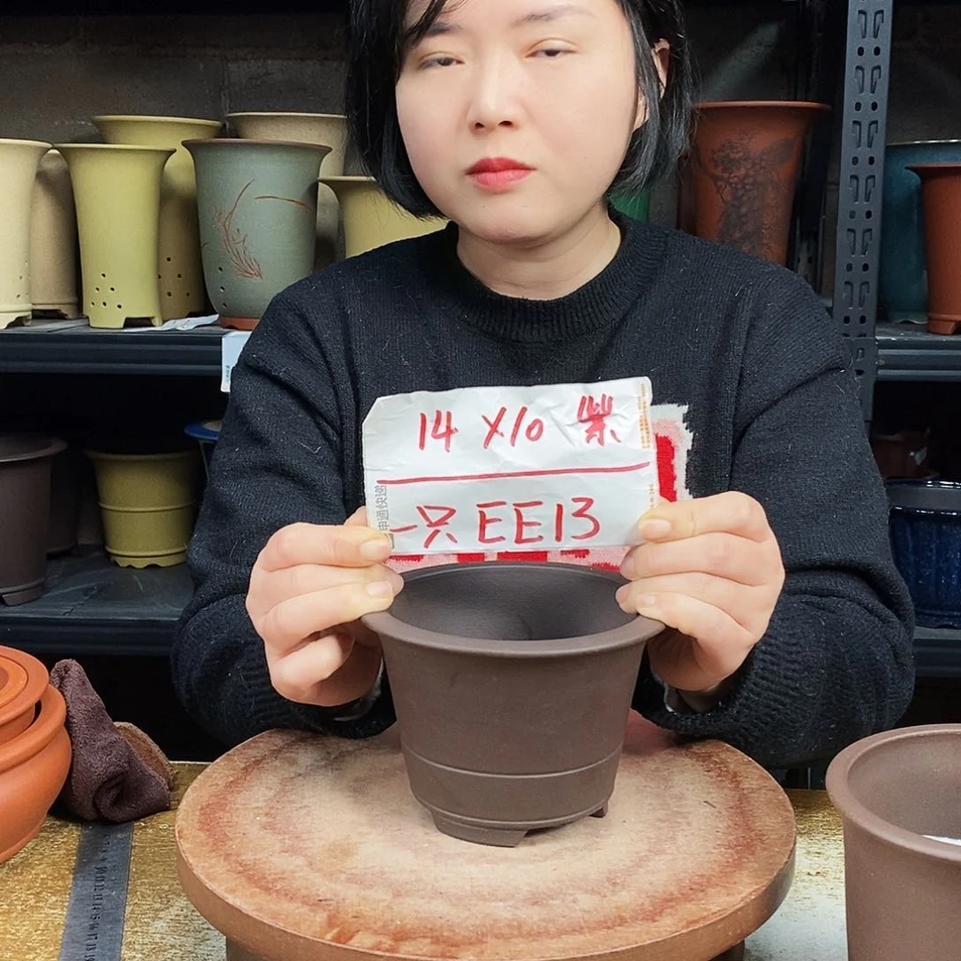 紫砂一只紫砂花盆EE13