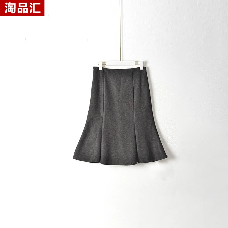 【Y专柜捡漏】深圳中高端女装OLSC-秋冬百搭半裙3128黑色大一码