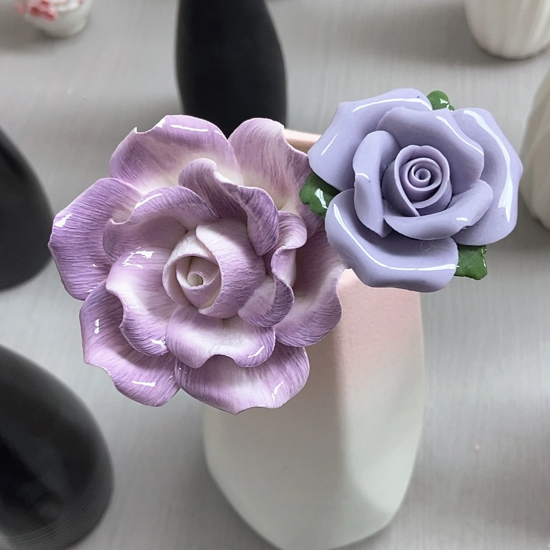 手工制作陶瓷花花花