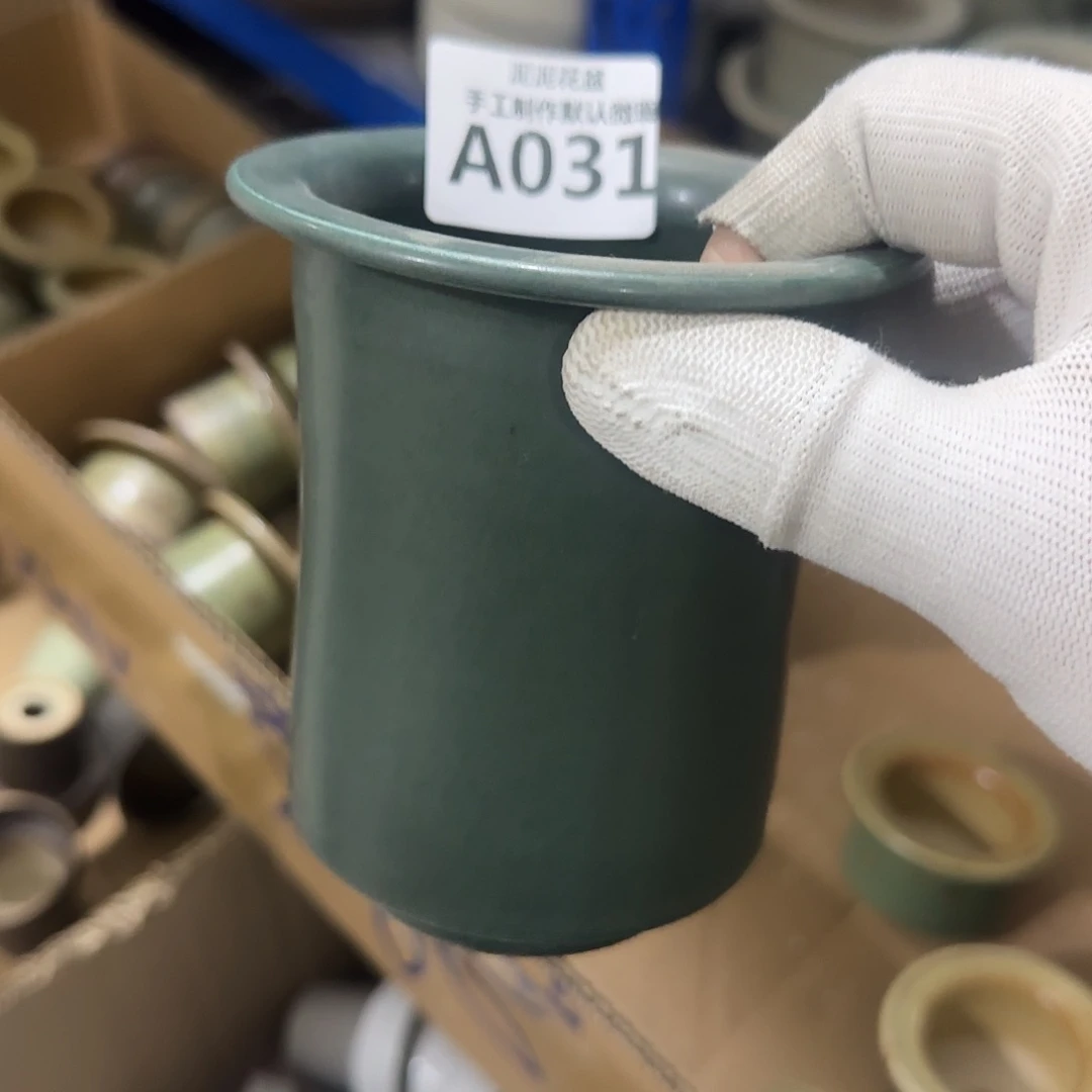 瓷片景德镇手工花盆