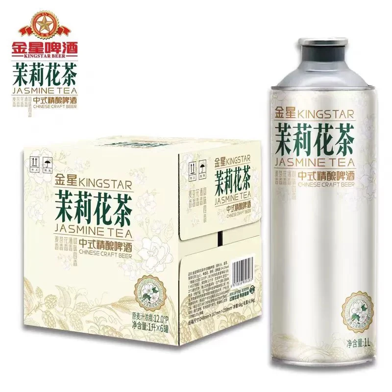 金星茉莉花茶中式精酿啤酒1L×6/箱