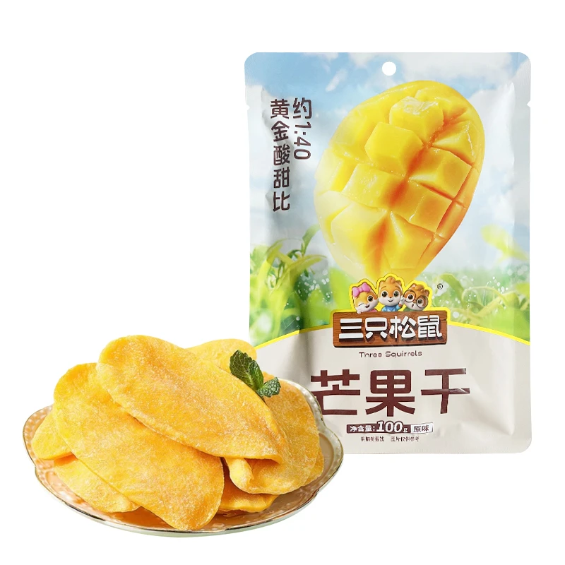【2026.2.23】三只松鼠芒果干100g果干蜜饯果脯小吃休闲零食品