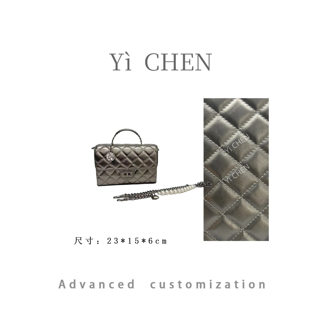 【Yì CHEN】SD-5189-古银  简约时尚女士新款轻奢单肩斜跨包气质