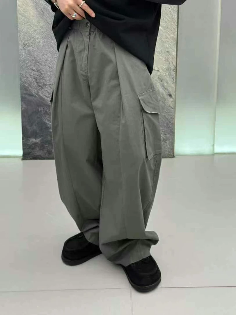 （下班男装）嘎嘎帅豆沙绿工装裤