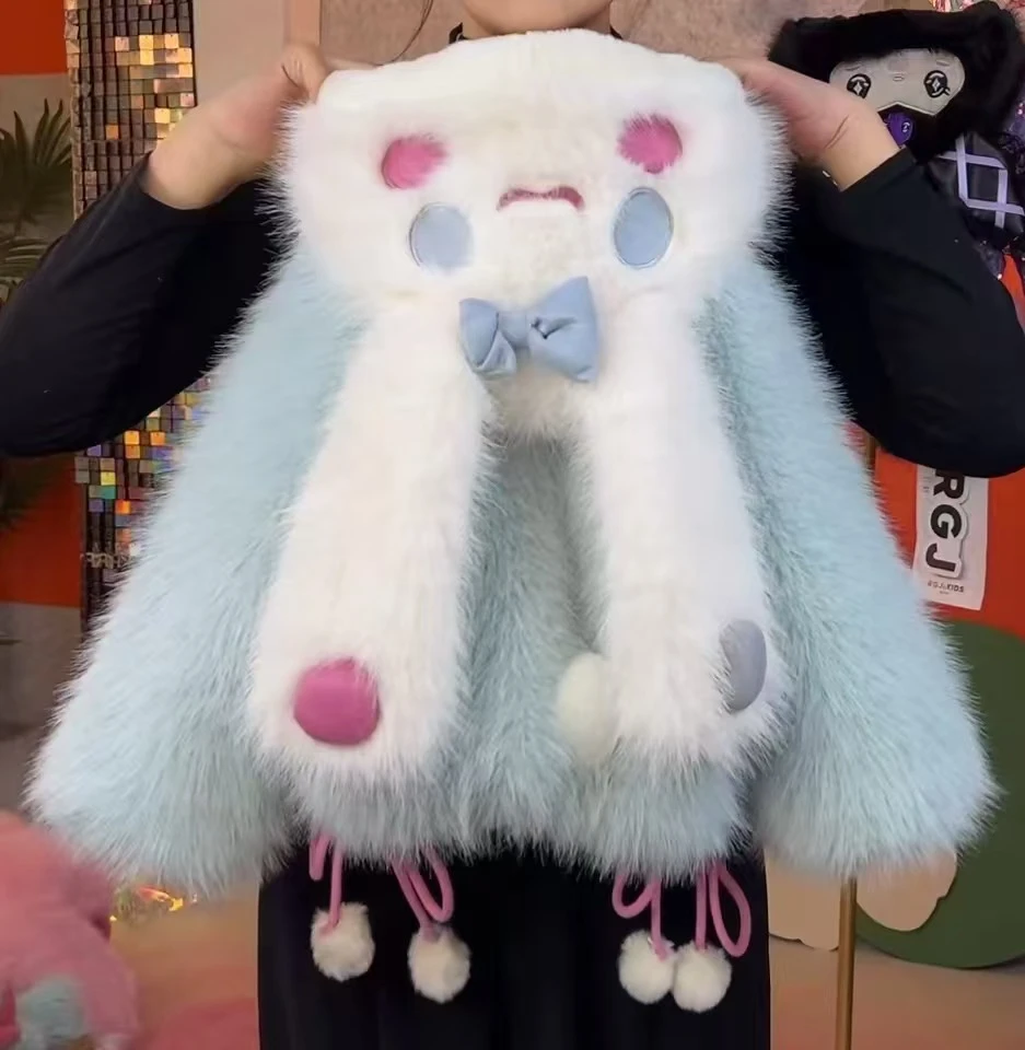 达人专属【棉花糖兔】2024新款冬季保暖时尚洋气加厚外套