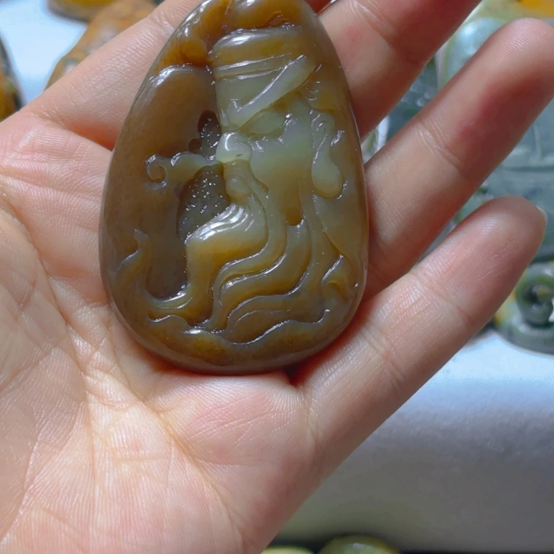 岫岩老玉（透闪石质玉）挂件未镶嵌街