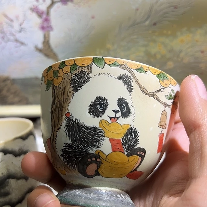 心想事成财源滚滚小熊猫