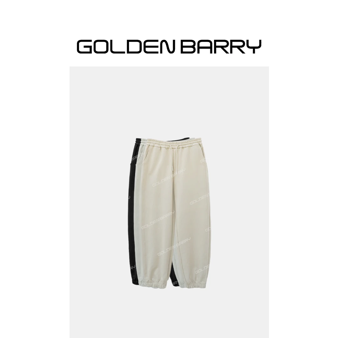 GOLDENBARRY|551069松紧腰糯米哈伦裤设计抽绳束腿卫裤
