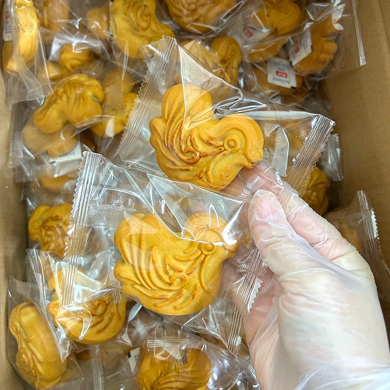 潮汕特产拉丝蛋黄雪媚娘紫薯鸟饼传统工艺潮汕风味休闲下午茶美味