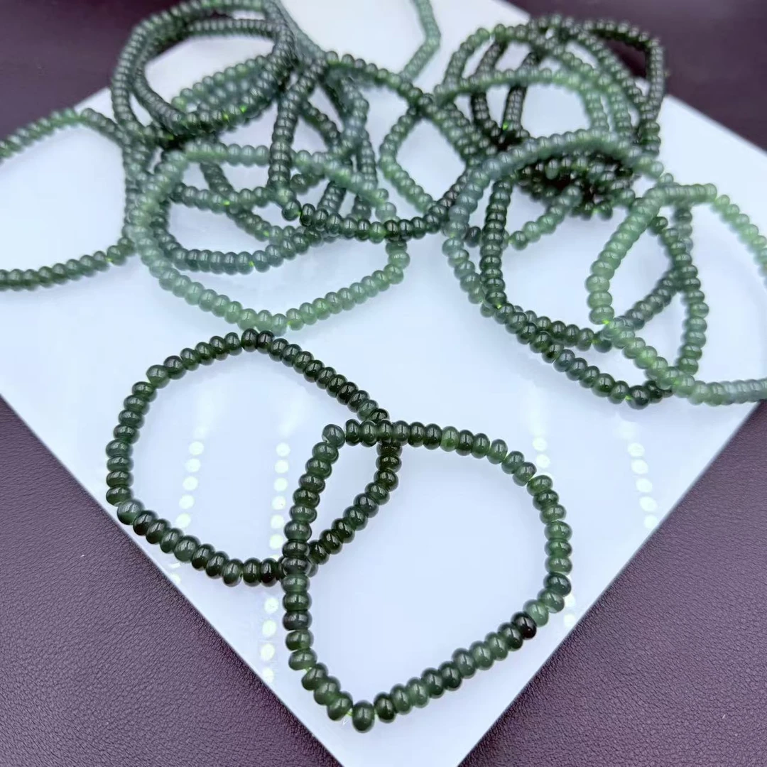 「戴琴珠宝」FR6162-翡翠6mm左右单圈手串（多样性发其一）